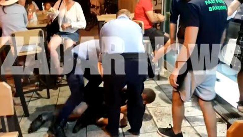 Nasilje pred restavracijo v Zadru