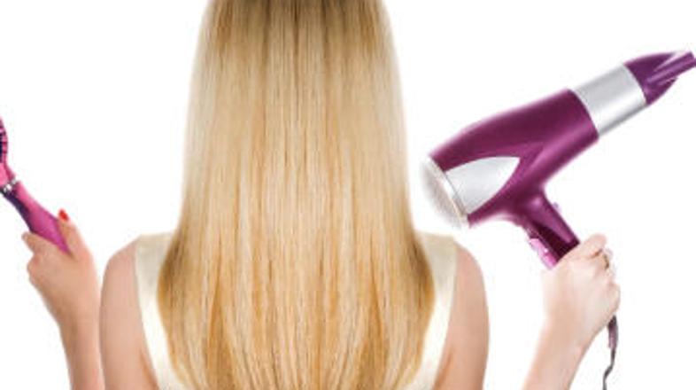 Las nikoli ne sušite s prevročim sušilnikom.