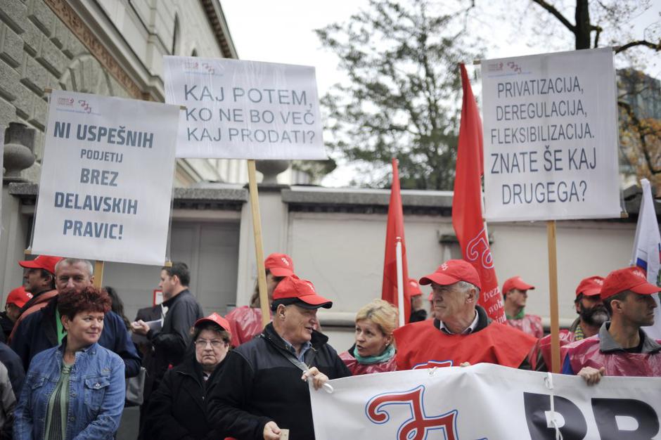 protest sindikatov | Avtor: Anže Petkovšek