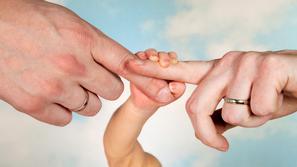 oče, otrok, dojenček