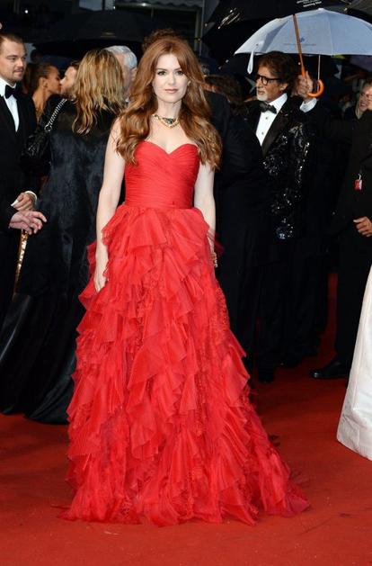 Isla Fisher, obleka Oscar de la Renta
