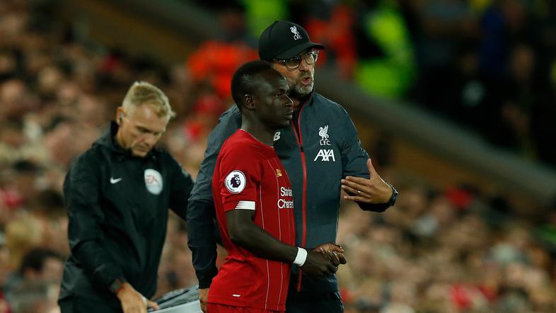 Sadio Mane in Jürgen Klopp