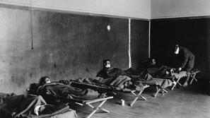 Španska gripa, ameriški vojaki v bolnišnici v Luksemburgu