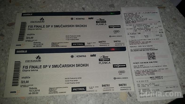 planica vstopnica karta bolha