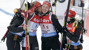 nemška biatlonska štafeta 