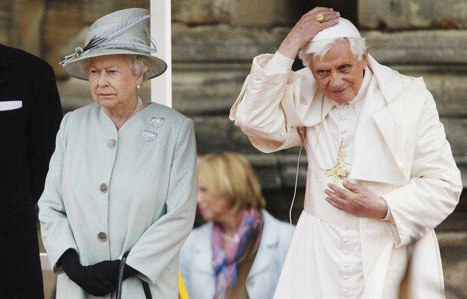 papež benedikt xvi, obisk, Velika Britanija, kraljica Elizabeta II.