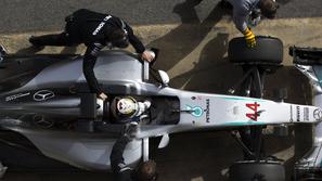 Lewis Hamilton Mercedes testiranje Barcelona