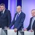 Dejan Židan, Janez Janša in Marko Zidanšek na soočenju predsednikov strank