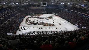 Gelsenkirchen Schalke Arena biatlon ekshibicijska tekma slovo Neuner stadion