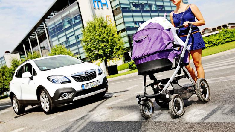 Mamica na prehodu za pešce