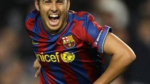 Pedro je prispeval Barcelonin drugi zadetek. (Foto: Reuters)