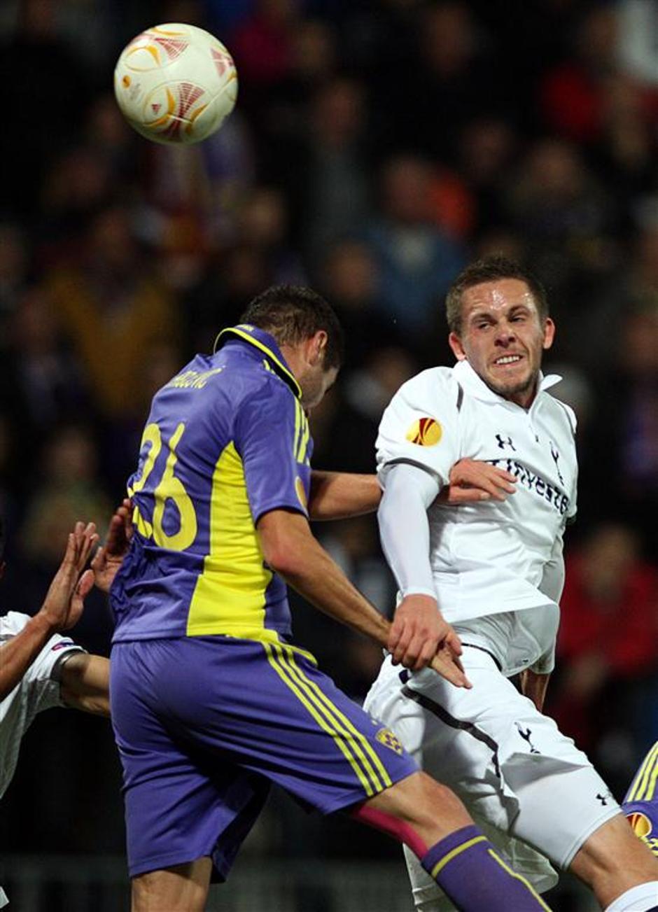 Rajčević Sigurdsson Maribor Tottenham Evropska liga Ljudski vrt | Avtor: EPA