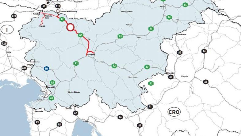 Zaprta cesta v času obiska Putina
