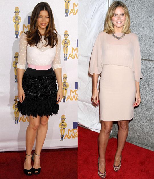 Jessica Biel, Heidi Klum