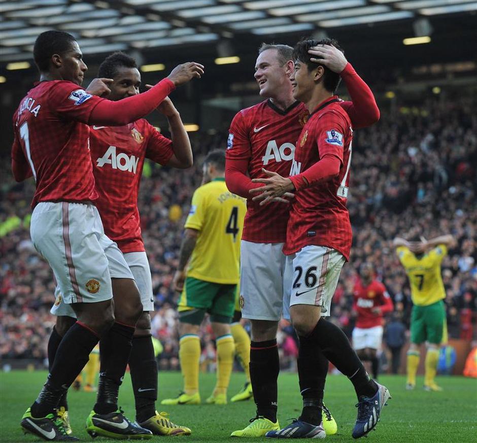 Kagava Kagawa Valencia Anderson Rooney Manchester United Norwich City Premier Le | Avtor: EPA