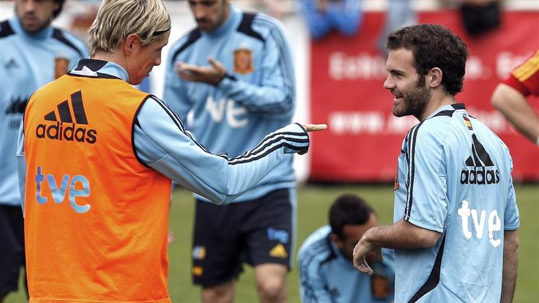 Torres Mata trening Španija reprezentanca priprave Euro 2012 Schruns