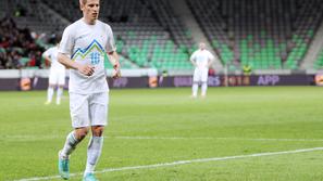 Sport 22.03.2013 Valter Birsa, nogomet kvalifikacije za SP 2014, skupina E, Slov