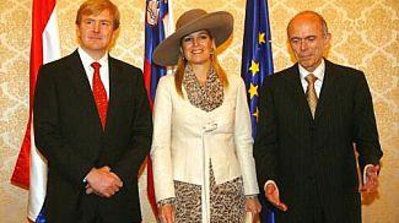 Princ je izrazil podporo Sloveniji.