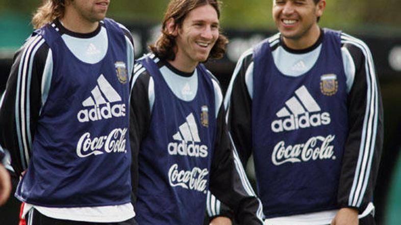 Fernando Gago, Lionel Messi in Juan Roman Riquelme so jedro reprezentance Argent