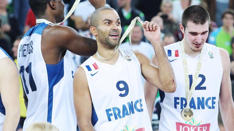(Francija - Litva) eurobasket finale Parker De Colo Pietrus kolajna medalja