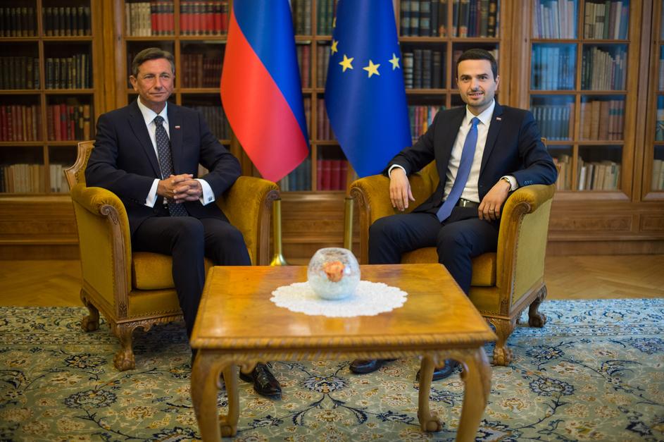 Matej Tonin in Borut Pahor