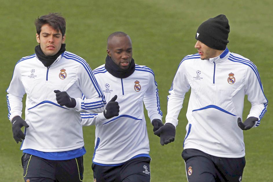Kaka (levo), Lass Diarra in Karim Benzema