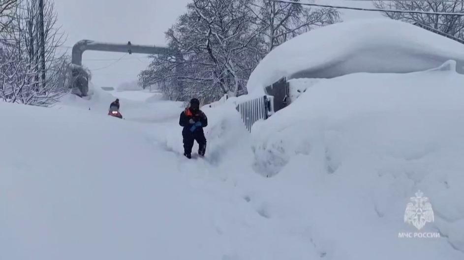 Kamčatka, sneg, snežni viharji