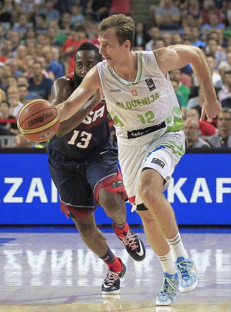 Zoran Dragić James Harden Slovenija ZDA Mundobasket četrtfinale