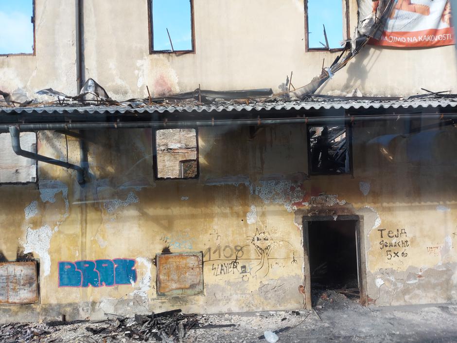 Majdičev mlin, Kranj, po požaru, | Avtor: M. Ha.