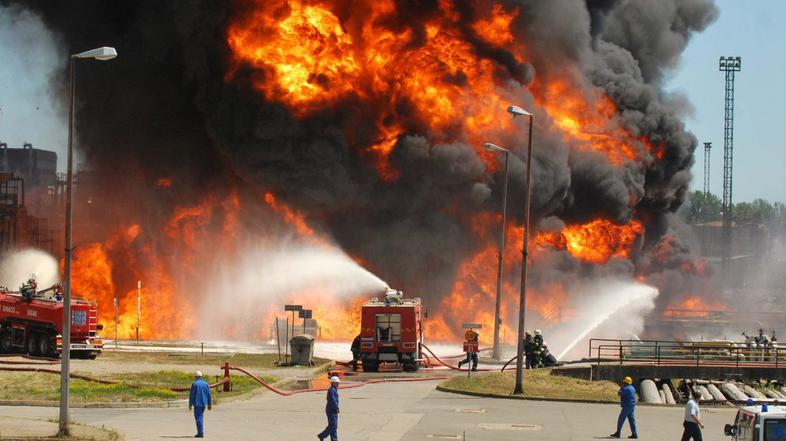 požar, rafinerija, Sisak 