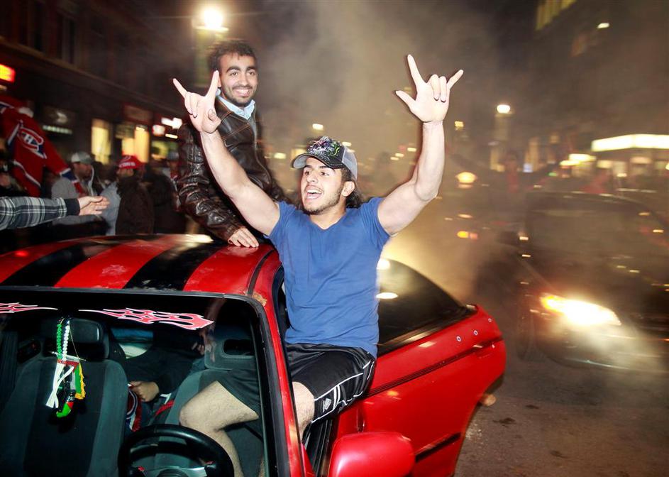 NHL končnica sedma tekma Washington Capitals Montreal Canadiens slavje navijači