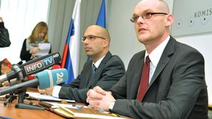 Goran Klemenčič (desno) opozarja, da je Slovenija – ko govorimo o korupciji – na