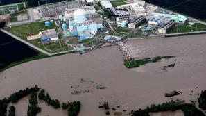 Letošnji posnetek iz zraka, ko so Slovenijo prizadele ene najhujših poplav v naš