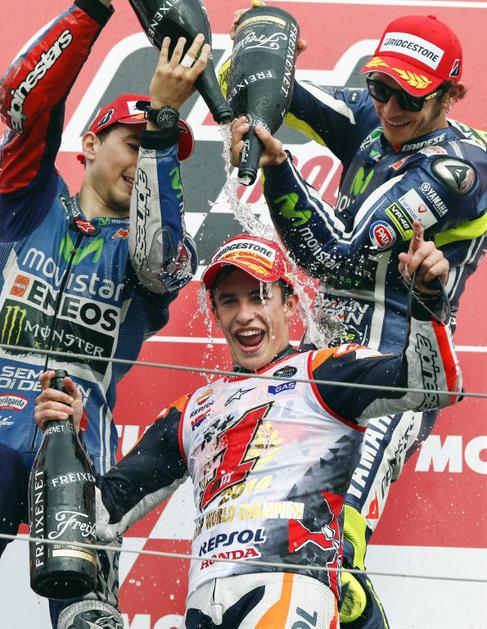Marquez Lorenzo Rossi  MotoGP Motegi
