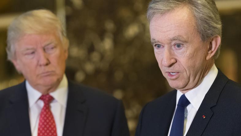 Bernard Arnault in Donald Trump