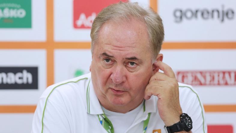 Sport 23.08.2013 Bozidar Maljkovic, kosarka, prijateljska tekma, Slovenija - Crn