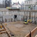 Delavci SCT so v prvi fazi gradnje že pripravili gradbeno jamo za pravoslavno žu