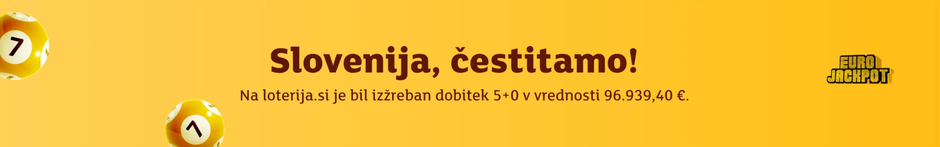 Dobitek Eurojackpot | Avtor: Loterija Slovenije