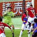 Takole je enega od petih zadetkov Manchester Uniteda dosegel Nemanja Vidić.