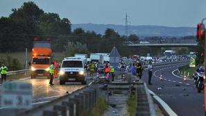 Pomurska avtocesta prometna nesreča