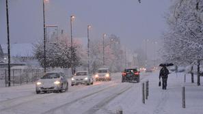 Sneženje v Ljubljani