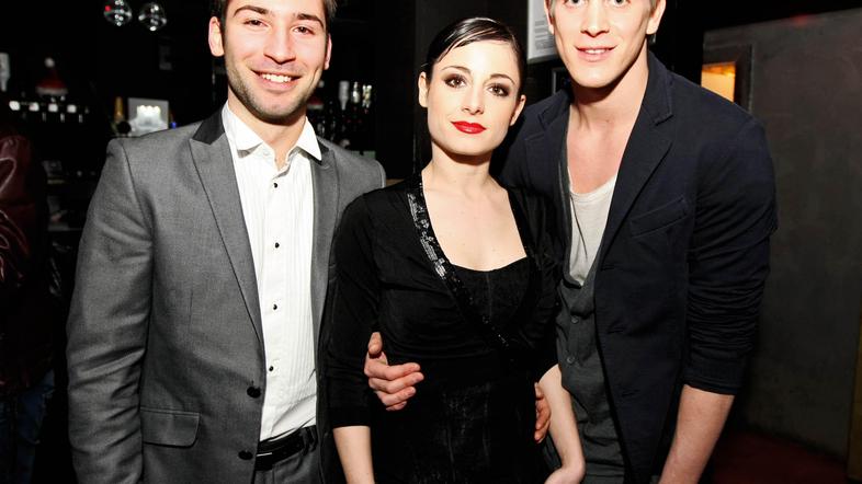 Violinist Matjaž Bogataj, balerina Ana Klašnja in baletnik Lukas Zuschlag