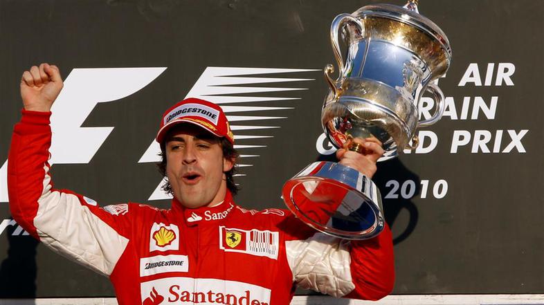 VN Bahrajna stopničke zmaga Alonso Ferrari 