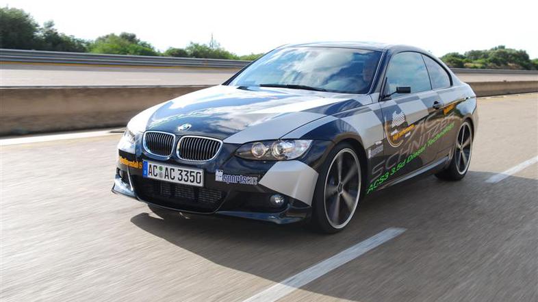 Predelani BMW 335d coupe je na dirkališču Nardo drvel z rekordno hitrostjo 288 k