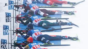 biatlon štafeta Oberhof