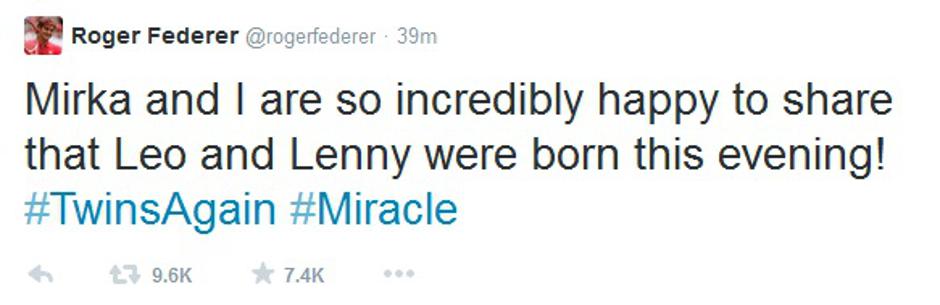 roger federer twitter | Avtor: Reševalni pas/Twitter