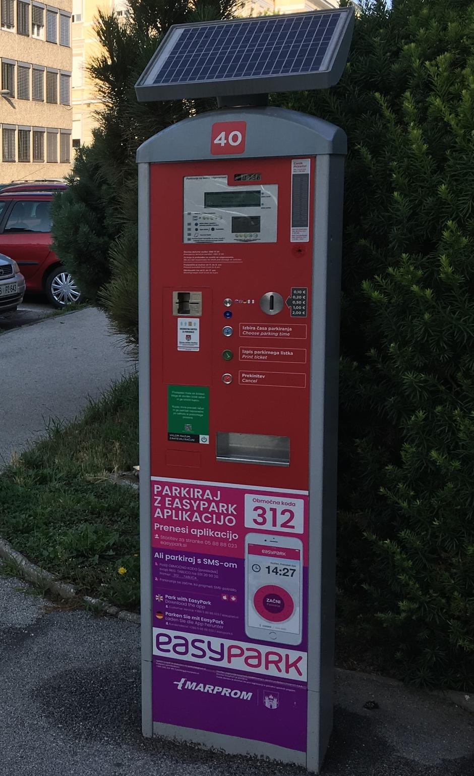 Parkomat v Mariboru | Avtor: Marprom