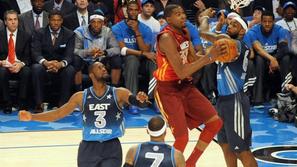 All Star tekma Orlando Vzhod Zahod Durant Wade James