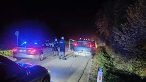 Streljanje v Novem mestu, policija zaprla cesto