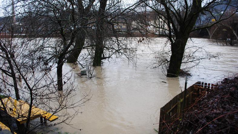 Reke so začele upadati. (Foto: bralec Milan)